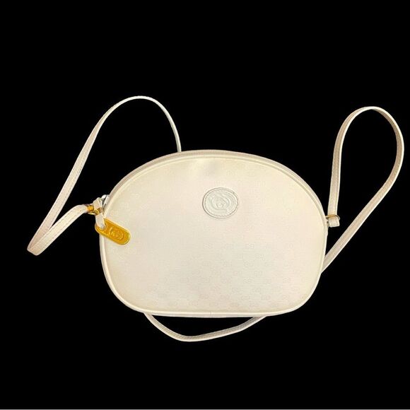 Vintage Gucci Micro GG Monogrammed Crossbody Bag White - (Authentic) - Picture 1 of 12